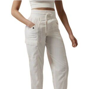 Athleta Women Alicia Keys NWOT High Waist Utility Pant Off White Plus SZ 22 $179